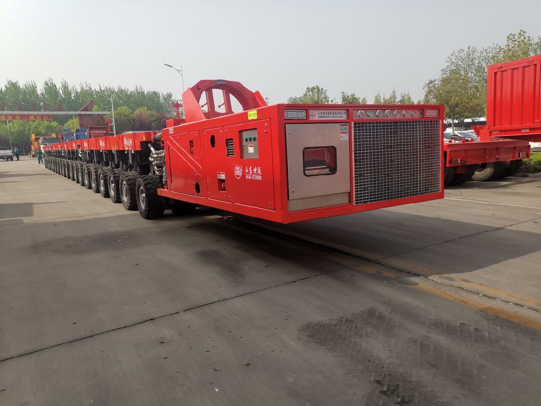 Multi Rotary Axles 100-300 Ton Machines Loading Hydraulic Modular Trailer
