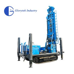 GL600S Steel Crawler Type Water Well Drill/Drilling Rig with DTH Hammer or Mud Pump for Drilling
