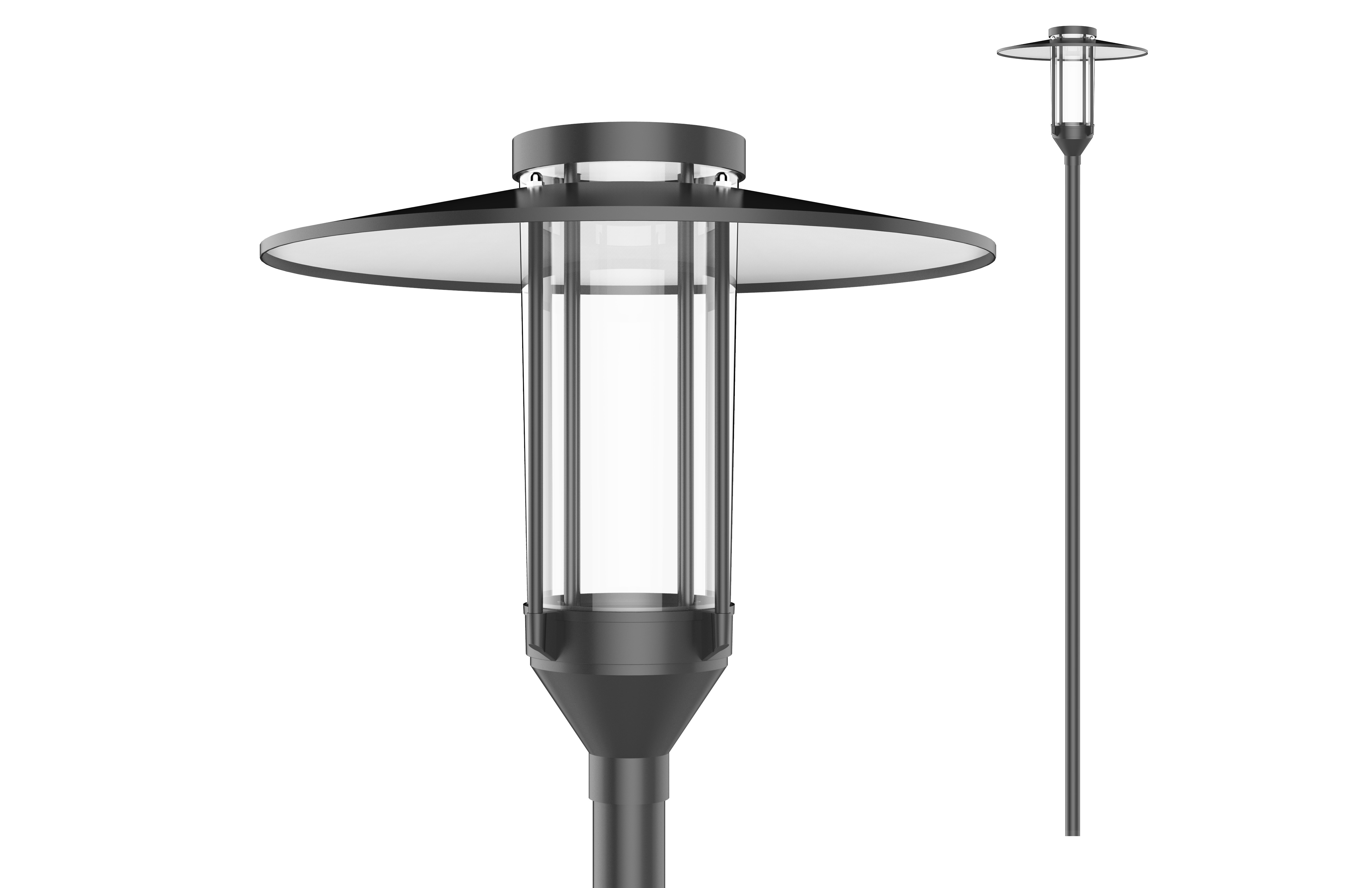 ENEC 60W 100W Post Top Urban LED Lights for Garden