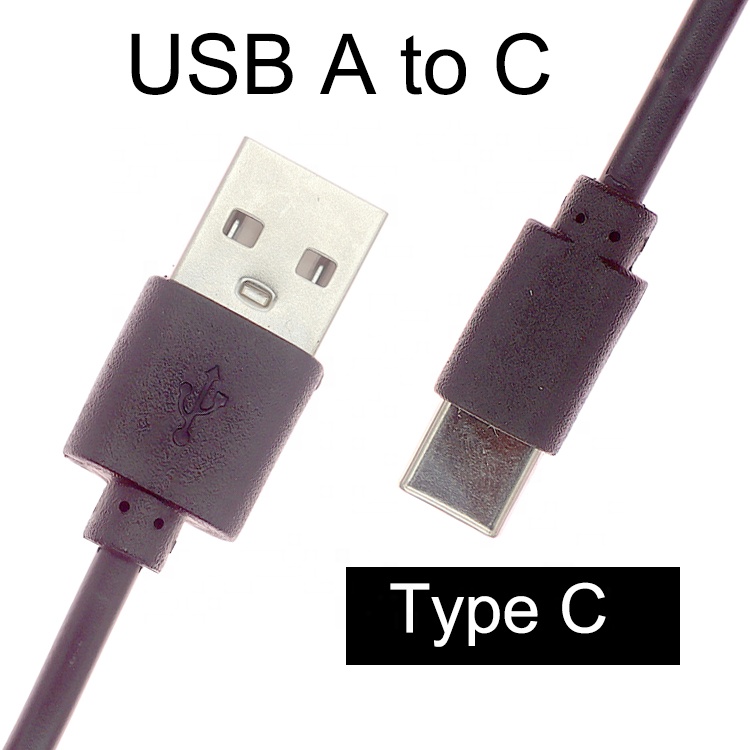 Short Fast Charging Only 1A 2A USB to Type C Charger Cable for Power Bank Fan