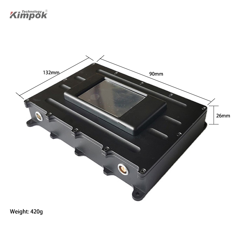 Long Distance 40km Range SHG 52dBc 1/2 FEC COFDM Wireless Transmission System for Drones 2 Watt Video Transmitter