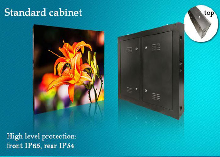 Long Lifespan Outdoor Advertising Led Screens Led Video Display SPCC Cabinet Material