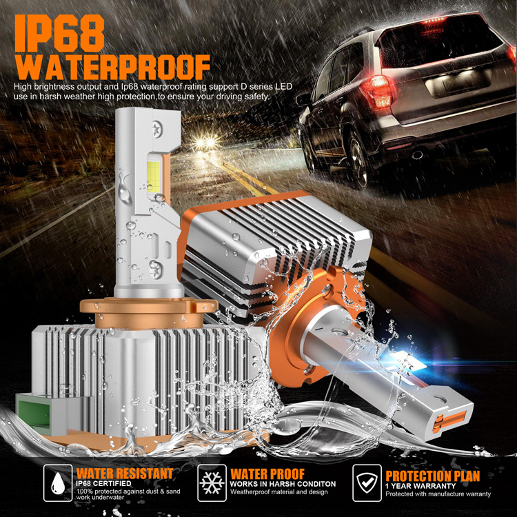 Plug And Play Universal Fit LED Headlight Bulbs lights PCB PCBA