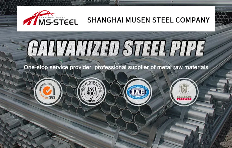 Seamless Galvanized Steel Pipe 3 Inch Astm A53 Bs 1387 GI 4mm A36 SAE1006 1008