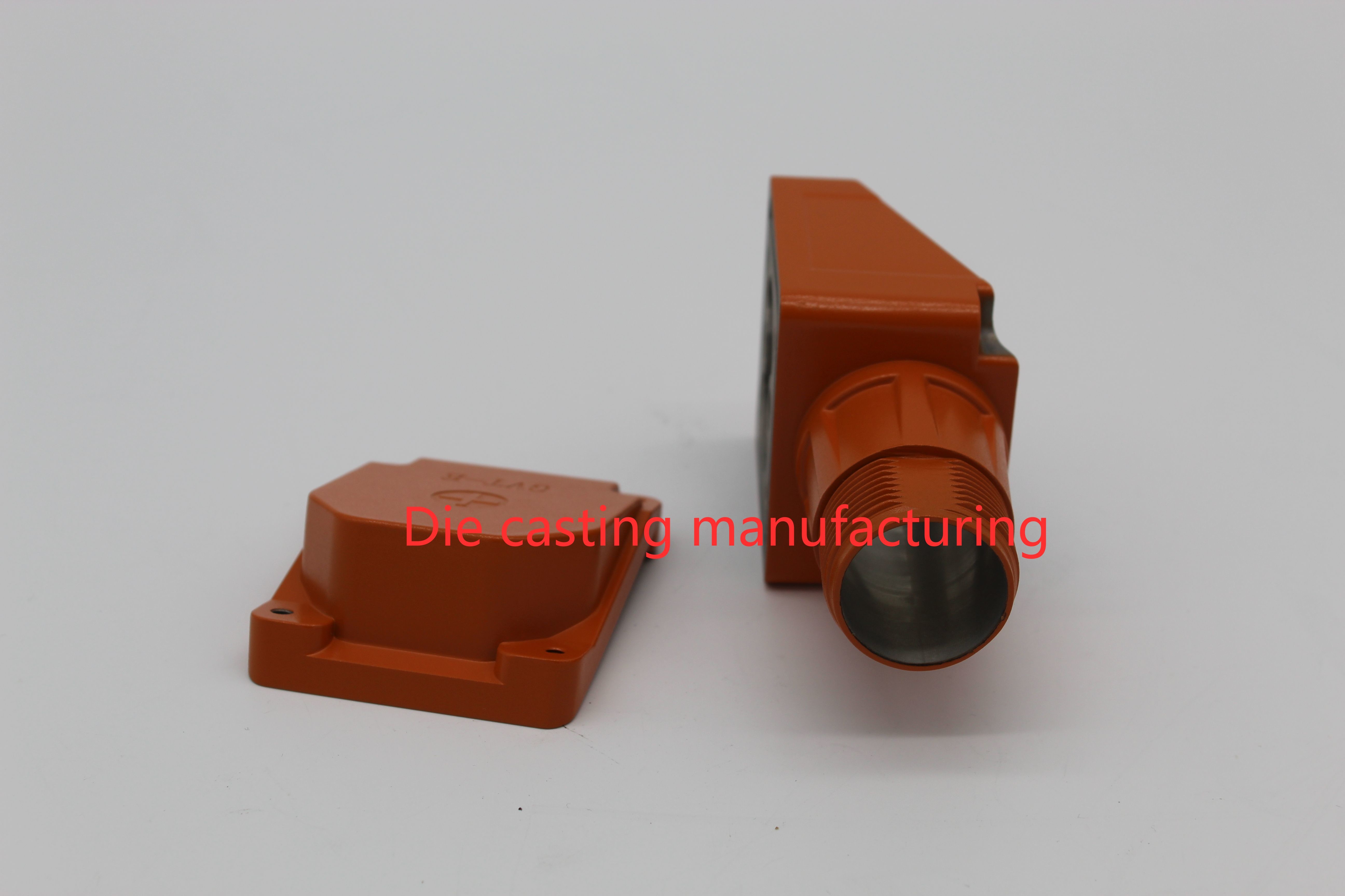 Water Pump Adapter Die Cast Mold ADC12 SKD61 Steel With Orange Painting