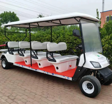 40mph Electric 10 Seater Golf Cart For Adults Scenic Sightseeing