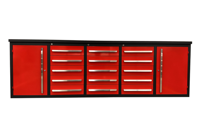 Customized Support Powder Coated Stainless Steel Workbench Trolley for Garage Storage