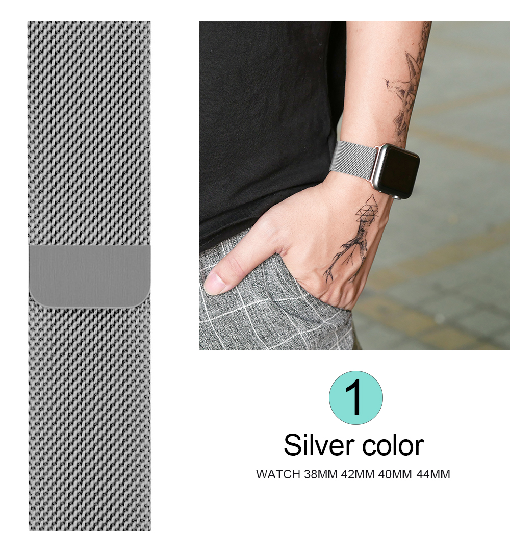 44mm metal bracelet smart Magnetic Closure Clasp 42mm watch charging band