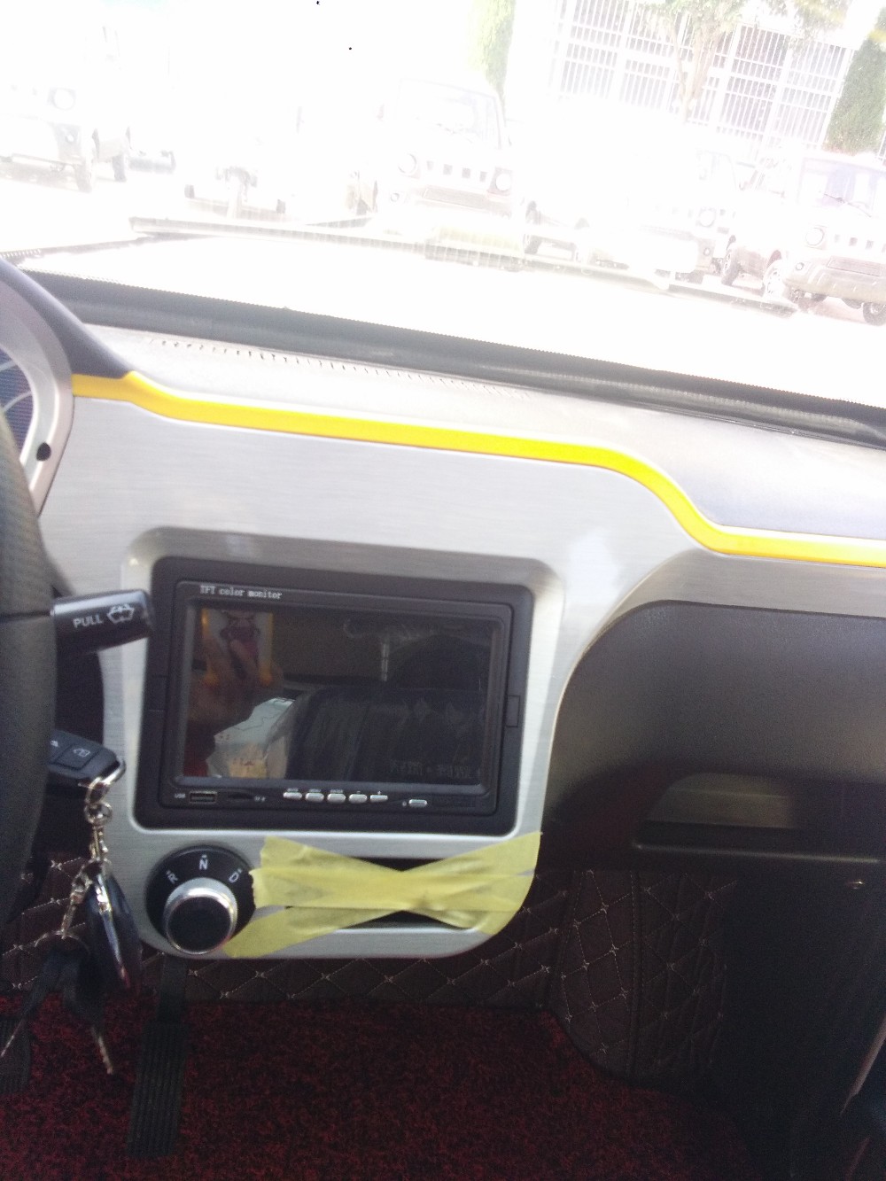 Air Conditioner 4 Wheel 100AH Electric Passenger Tricycle