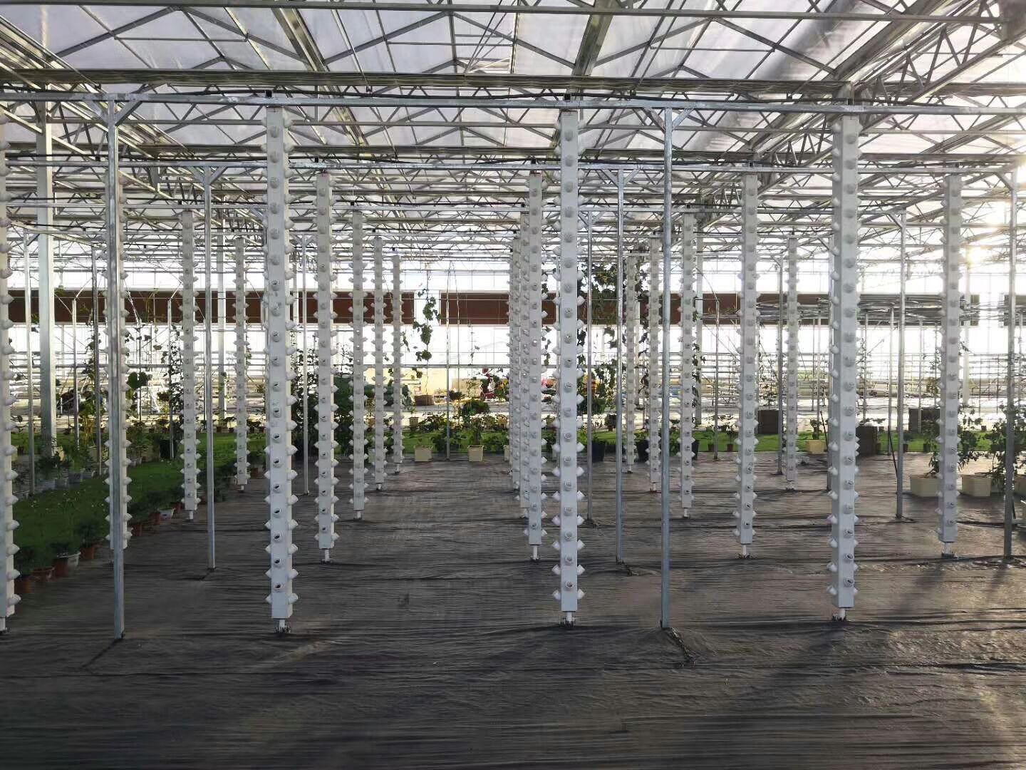 Water Mist Column Cultivation Vertical Stand Plastic Flower Tower Planter Pots
