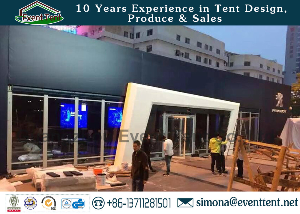 Custom 30 X 50 Frame Tent White , Water Resistant Tent For Auto Show Exhibition