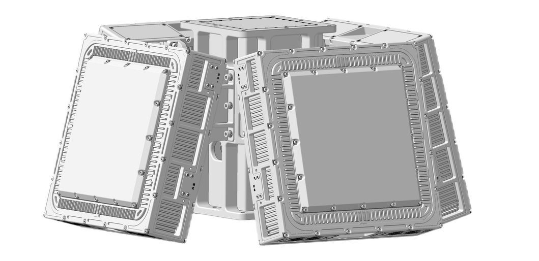 Two Dimensional Four Sided Array Surveillance Radar/