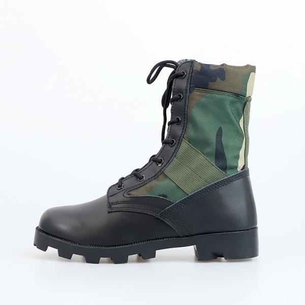 High Quality Men's Tactical Work Boots Black Combat Boots For Motorcycle Hiking