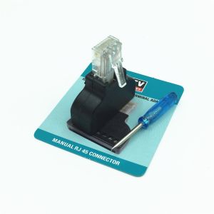 Male 8P8C RJ45 to 8 Pin Screw Terminal Block Adapter for CCTV Video Solution