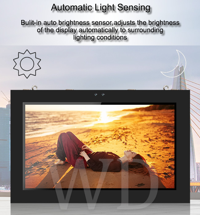 Multi Languange 55 Inch IP55 Level Wall Mounted Digital Signage Interactive