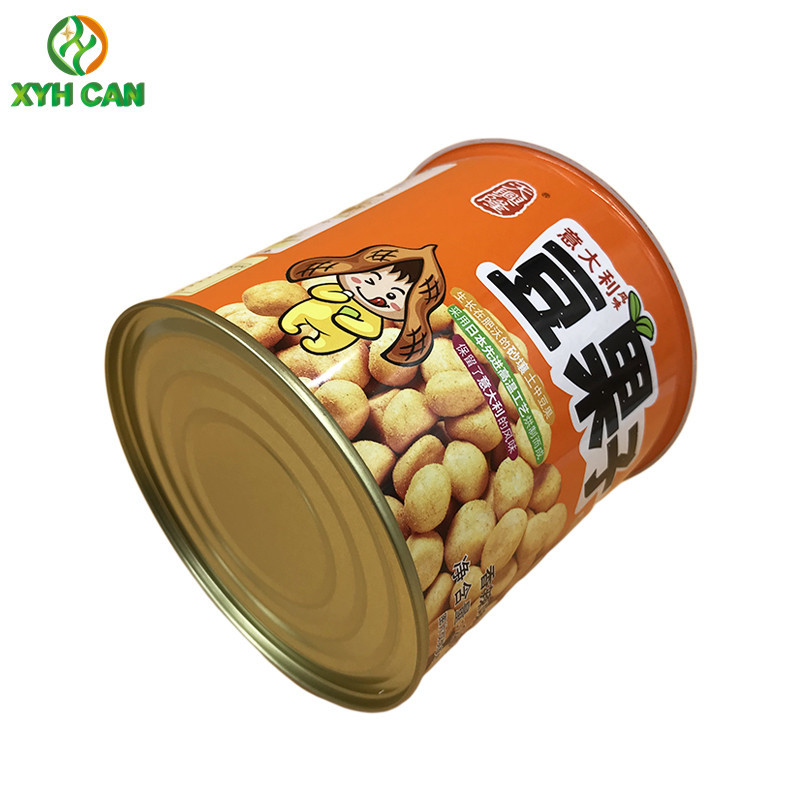 Peanut Popcorn PMS CMYK Printing 0.25mm Food Tinplate Can