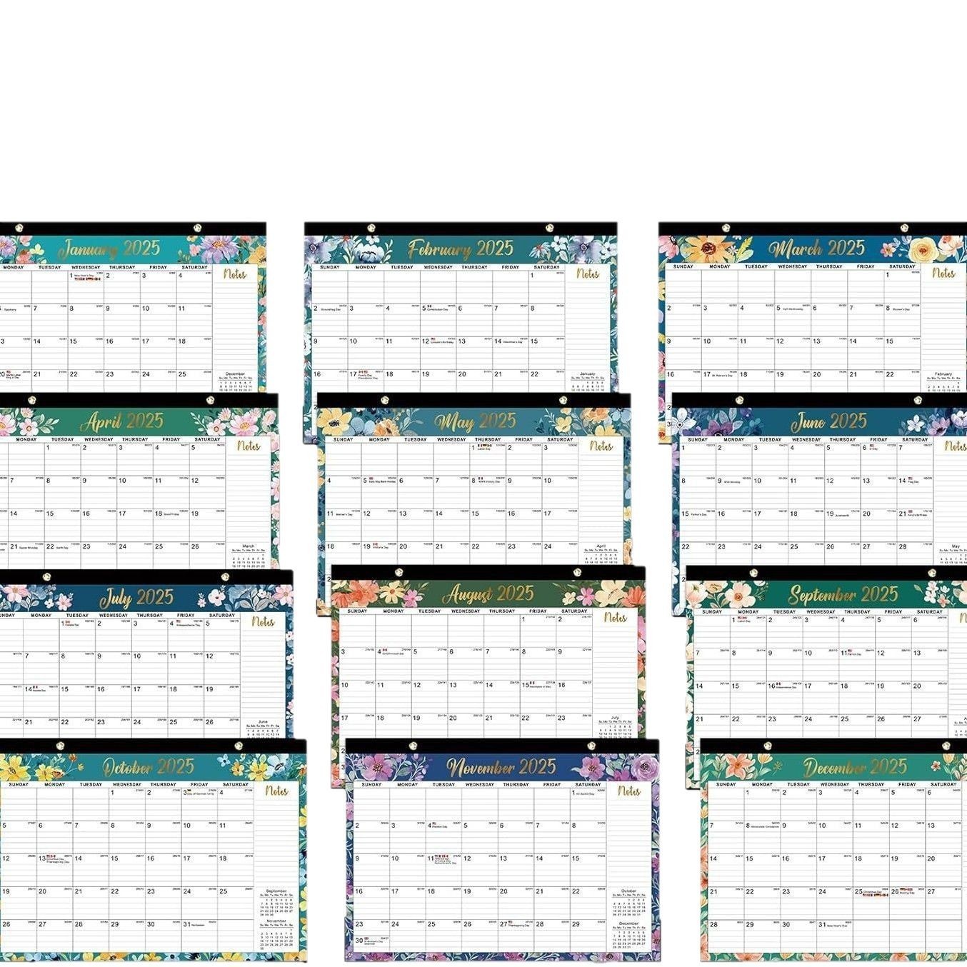Paper Custom Wall Calendars Full Color Printing for Your Business Visibility