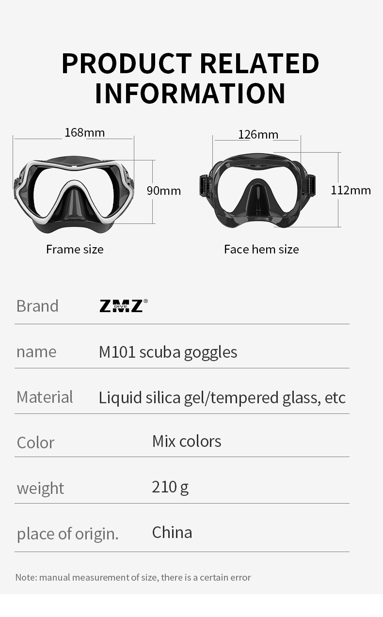Swimming Diving Snorkel Mask Set Wide View UV Resistant ODM