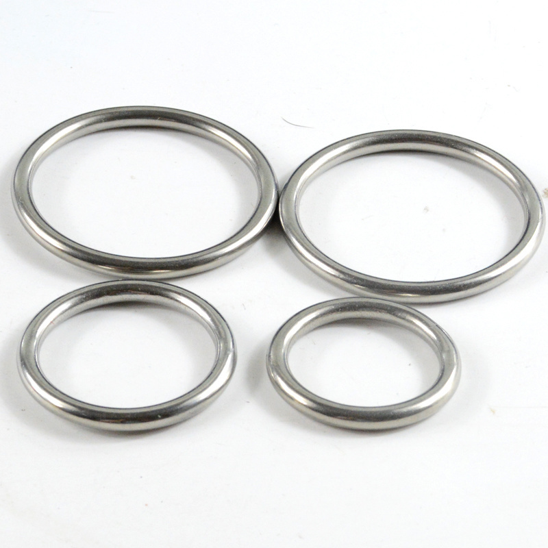 Stainless Steel Welded Round O Ring 25mm Metal Bag Ring