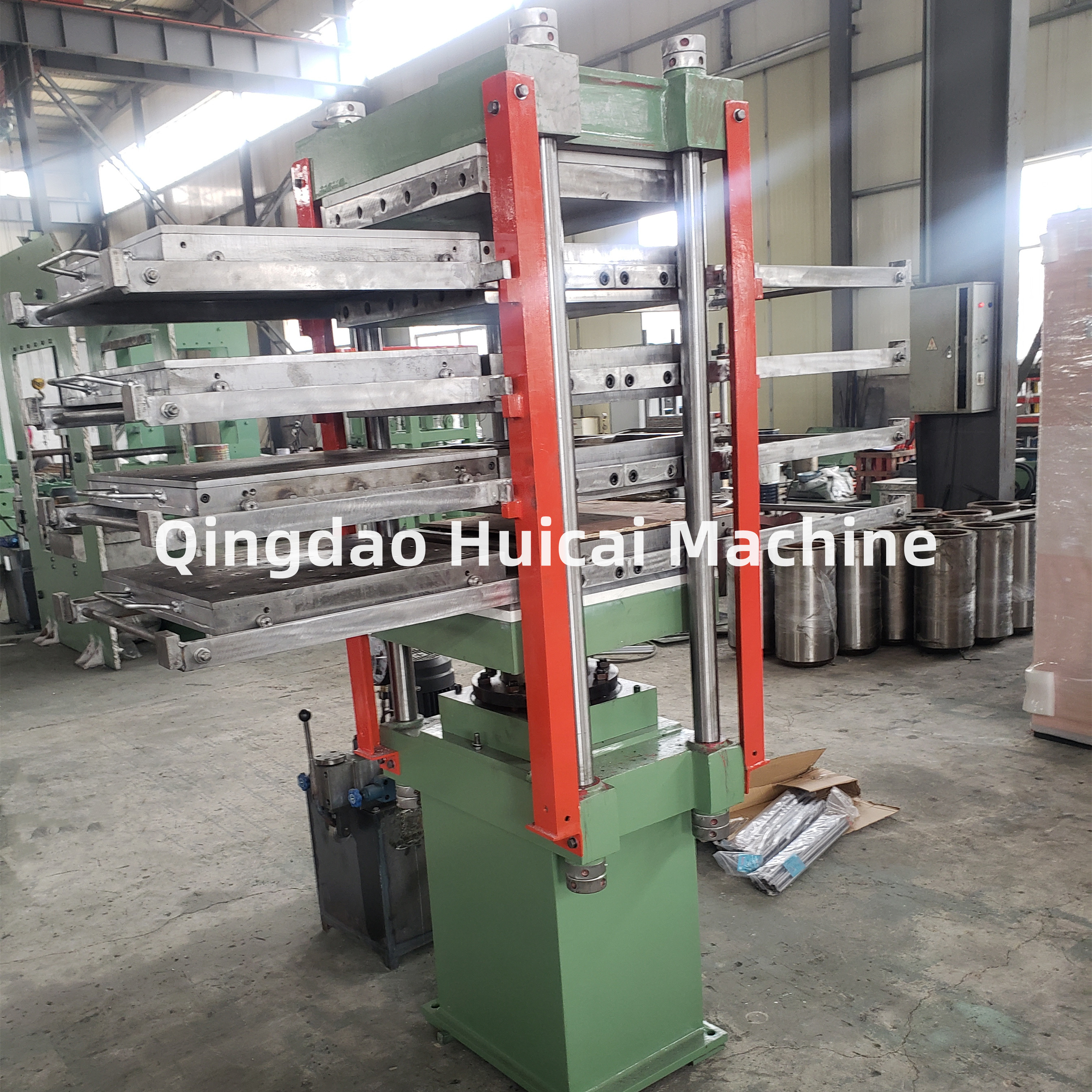 16 MPa Plate Pressure Rubber Roof Tile Vulcanizing Press Machine for 4 Working Layers