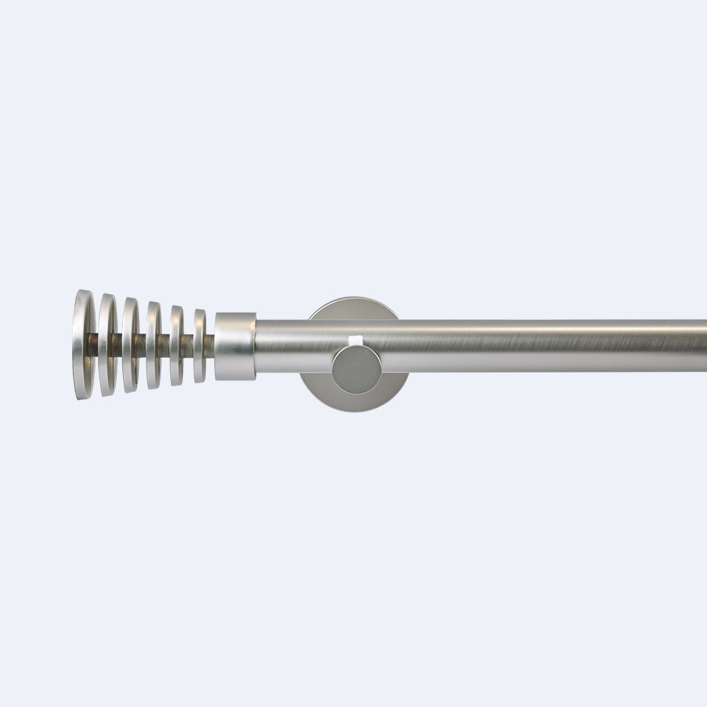 Package Carton Modern style Aluminum Curtain Pipe With Multi head Shape Finials Customizable Curtain rod Finials