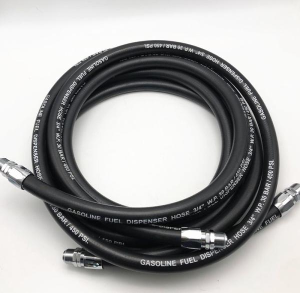 Flexible Steel Wire Braided Fuel Hose Anti Static Petrol Delivery For Civil Gas