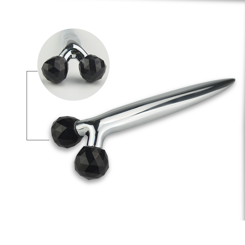 Y Type 3D Slimming Face Jade Rollers Two Balls