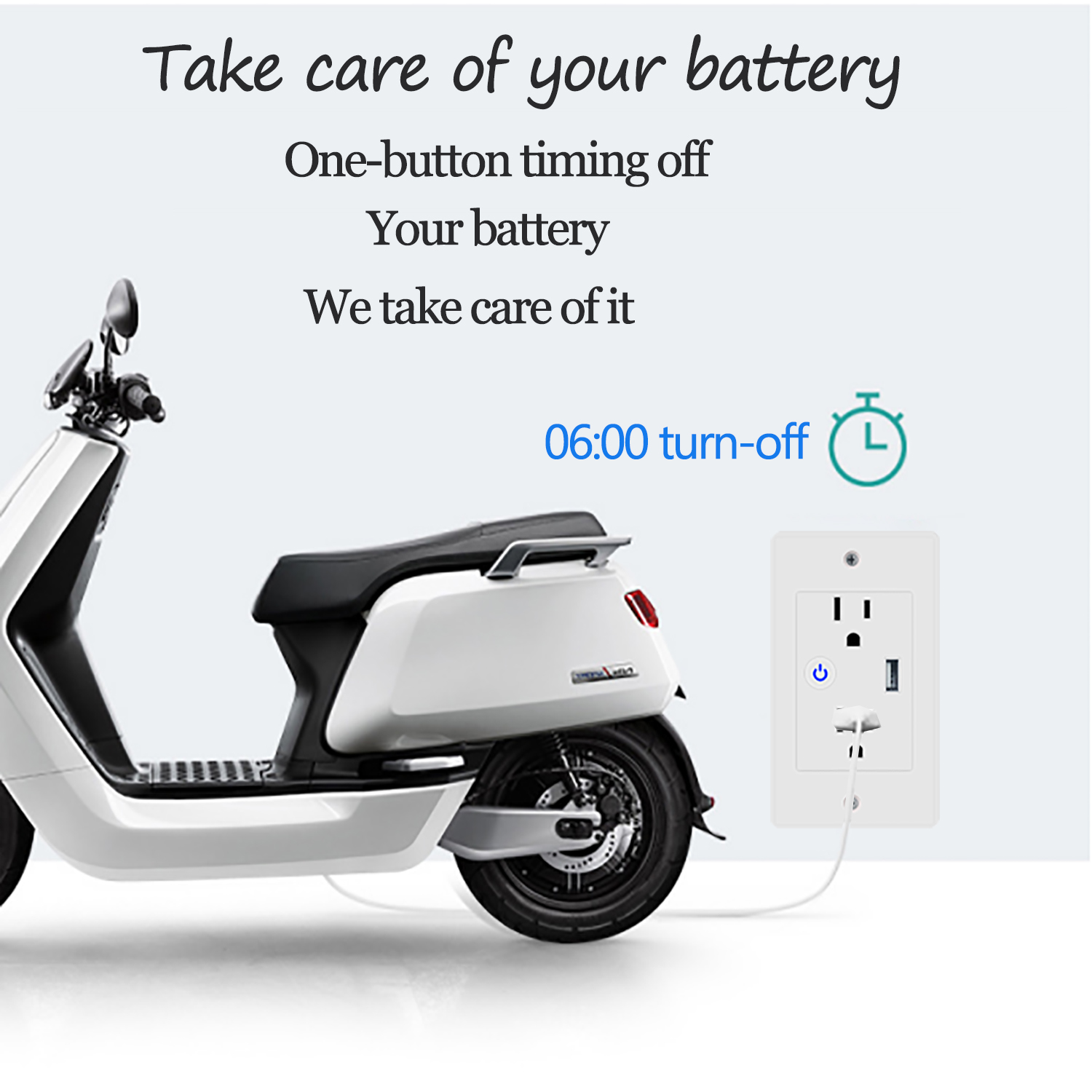Glomarket Smart WiFi Wall Socket with USB 2 plug outlets Remote Control Smart Life/Tuya APP Remote Timer Setting
