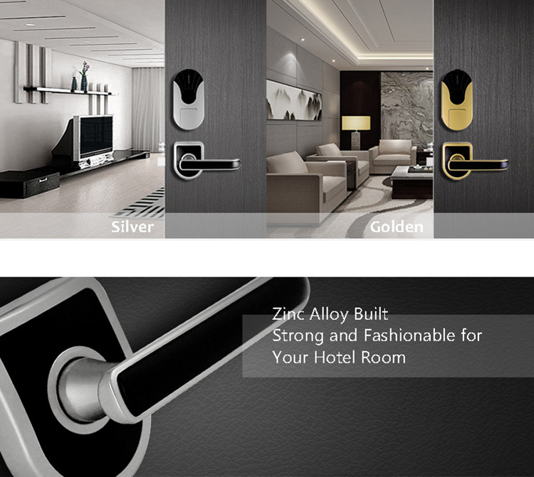 Silver Intelligent Other Door Lock 200 Cards Data Capacity For Hospital