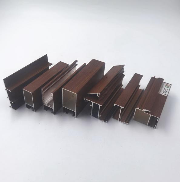 0.15mm T5 Temper Wood Finish Aluminium Profiles For Bolivia Series L20 L25 L32
