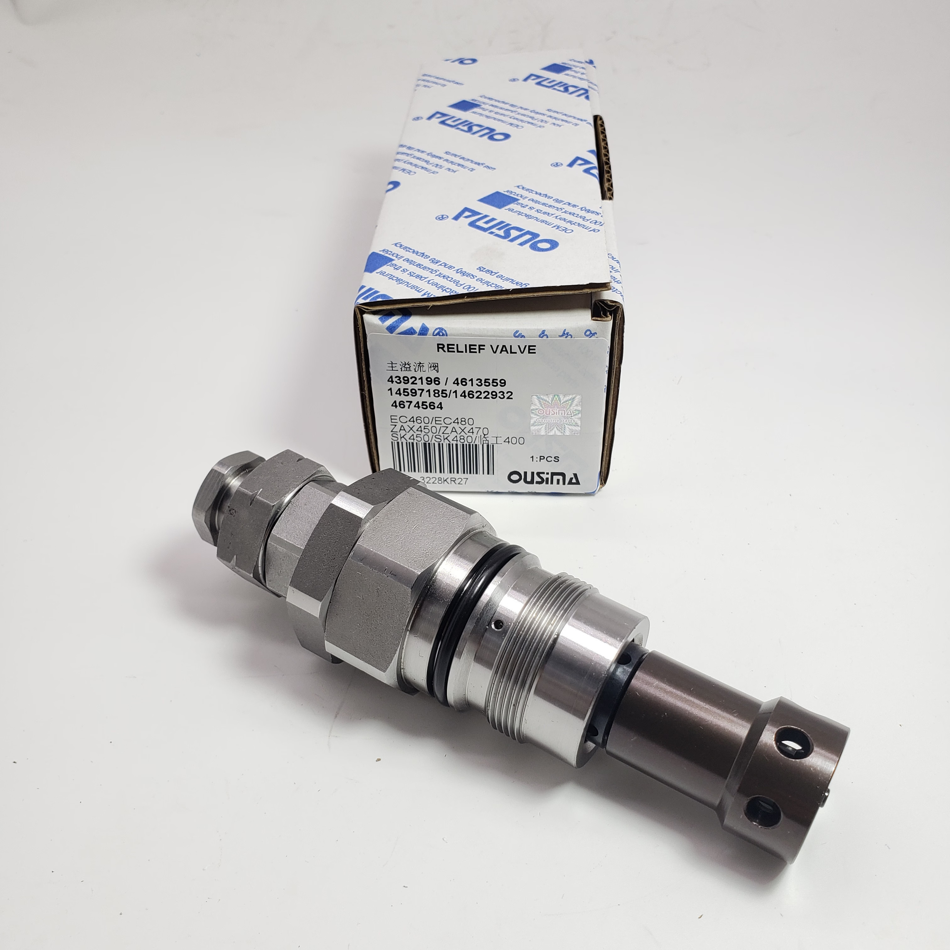 Relief Valve 4392196 4613559 14597185 14622932 4674564 For Hitachi EX400-5 EX450H-5 EX550-5 JPN EX600H-5
