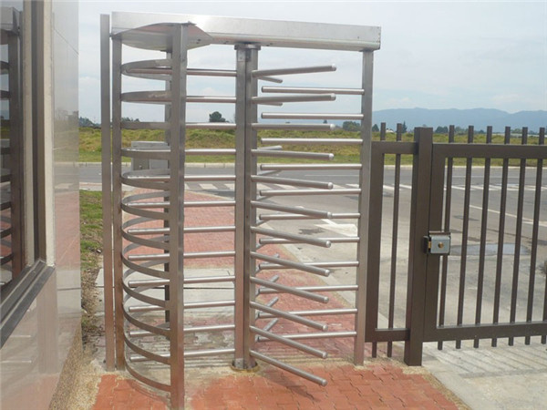 Prison / Subway Automatic Systems Turnstiles Full Height With 120 Degree Rotating
