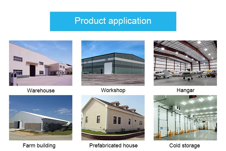 Steel Industrial-Style Light Sandwich Panel Prefabricated Warehouse for Gymnasium