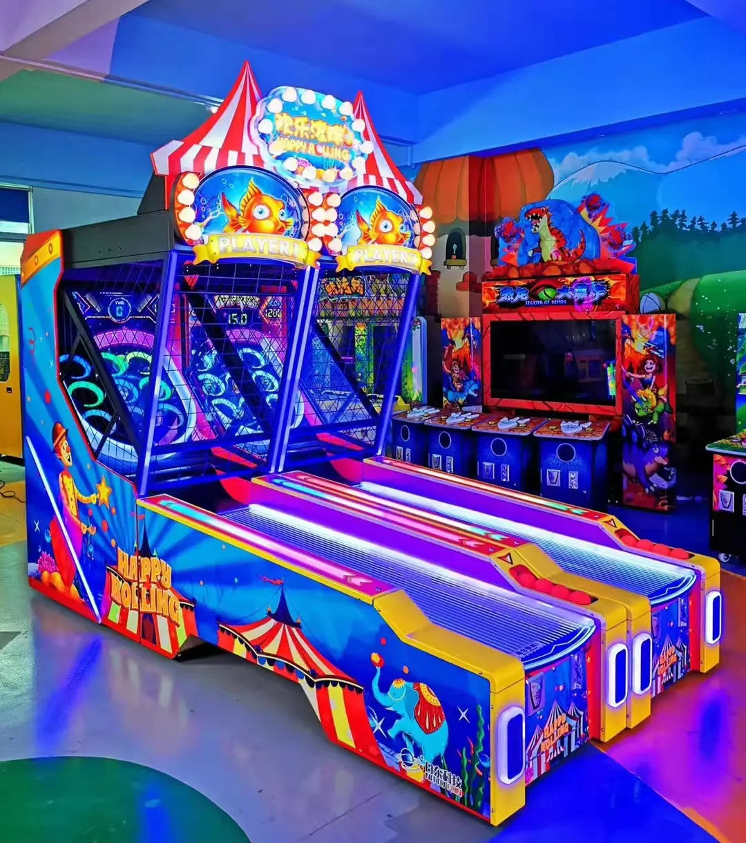 Happy Rolling Bowling Sport Game Machine Amusement Coin Operated Electronic Lottery Ticket Redemption Games