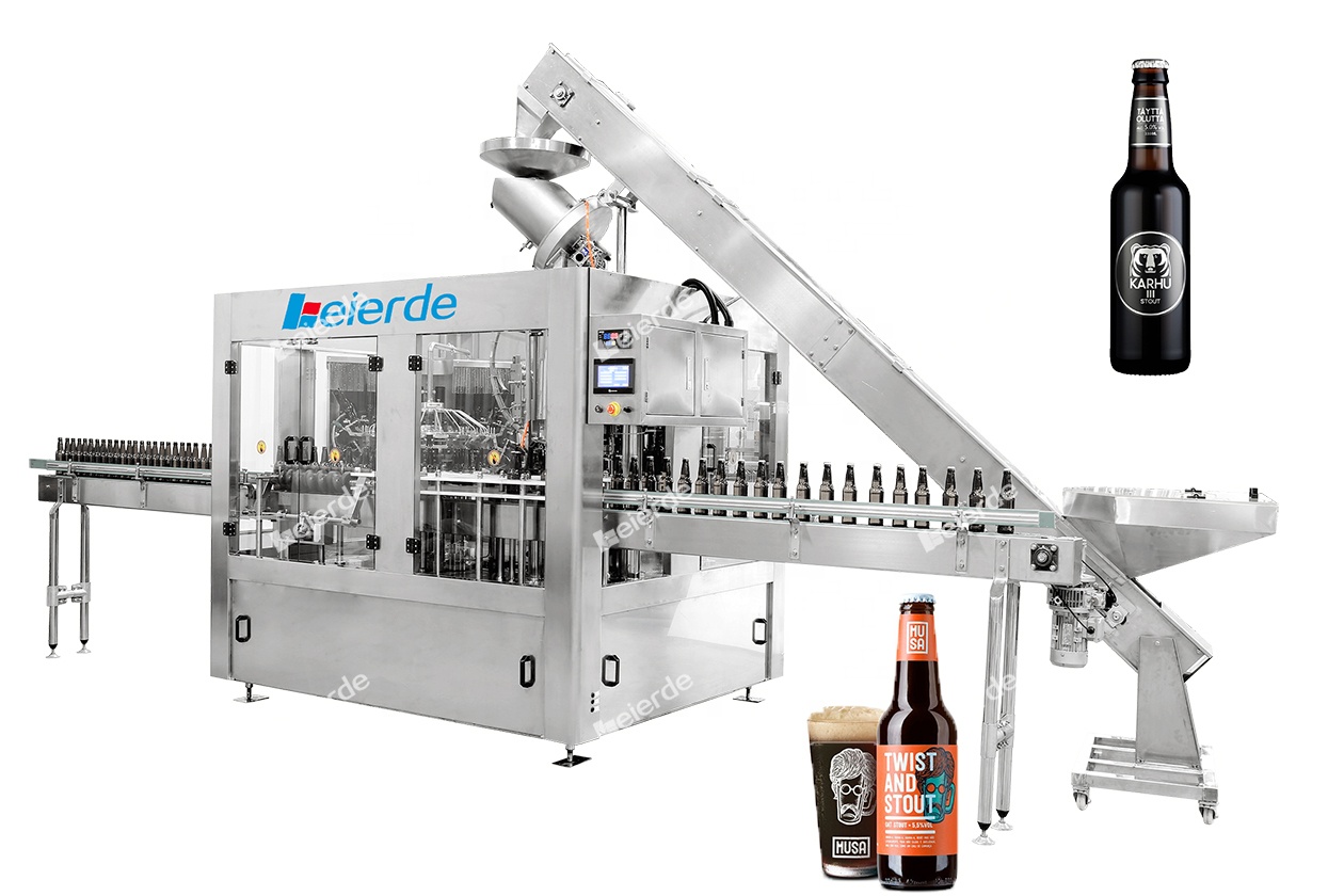 3000x4000x35000 Automatic Beer Filling Machine 2000bph Glass Bottle Filling Machine