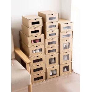 Rectangle Cardboard Shoe Boxes CMYK Printing With Magnetic Closure