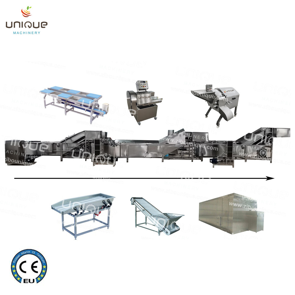 Stainless Steel 304 Vegetable Cutting Washing Machine for Frozen Fruits and Vegetables