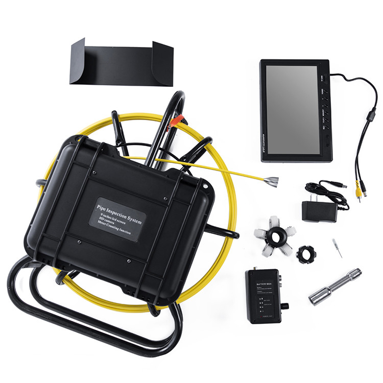 20M Cable Endoscope 9 Inch Sewer Pipe Inspection Camera System TFT LCD Display