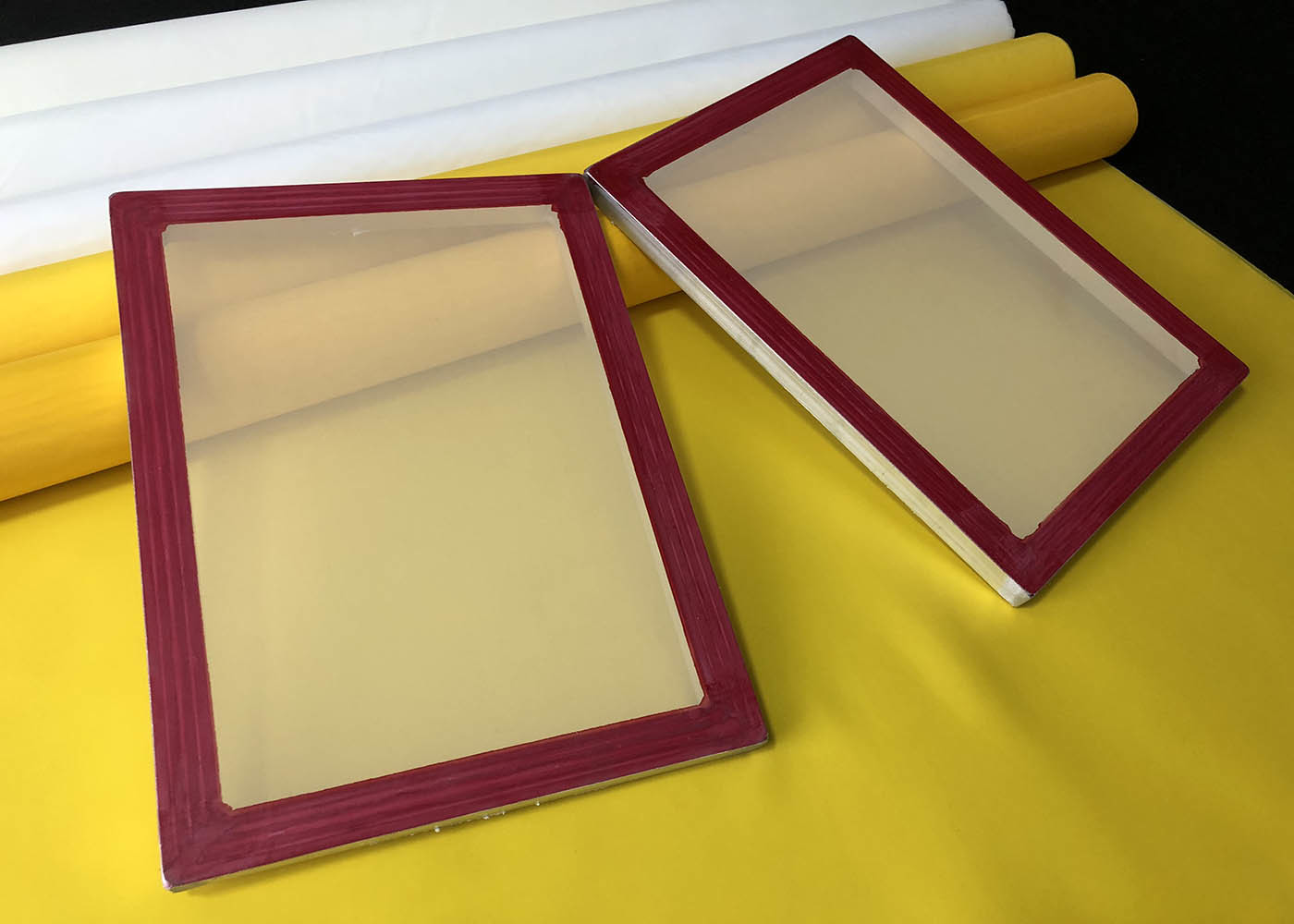 Aluminium Silk Screen Frames With 100 Mesh Screen Printing Material