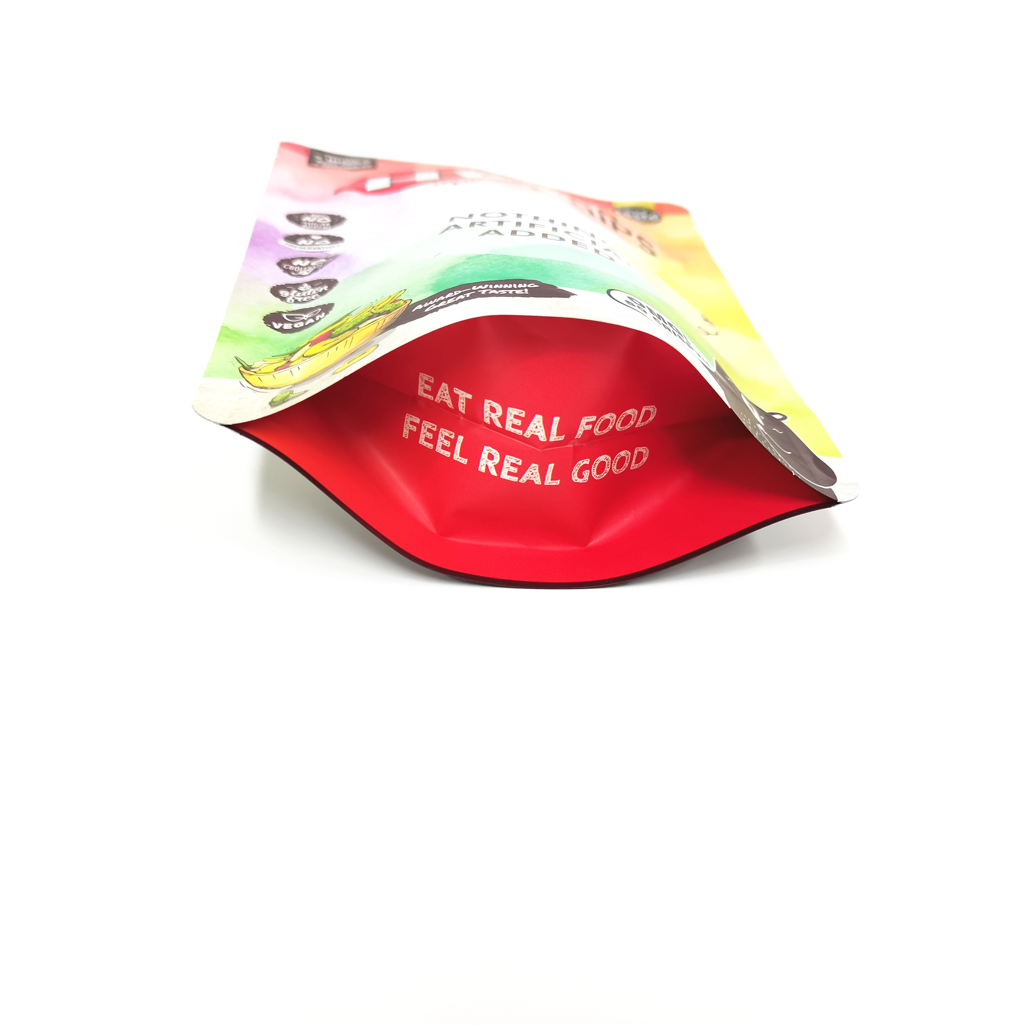 Wholesale custom digital printed food packaging bag snack mango dried fruit stand up zipper plastic pouch