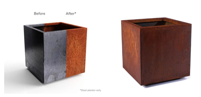 Custom Outdoor Garden Flower Pot Planters Large Metal
