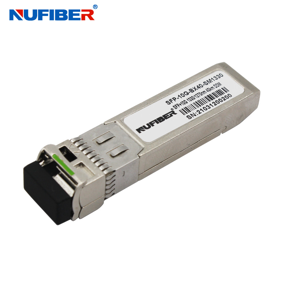 WDM Transceiver 10Gbps LC SFP Module BIDI 1270 / 1330nm 40km DDM
