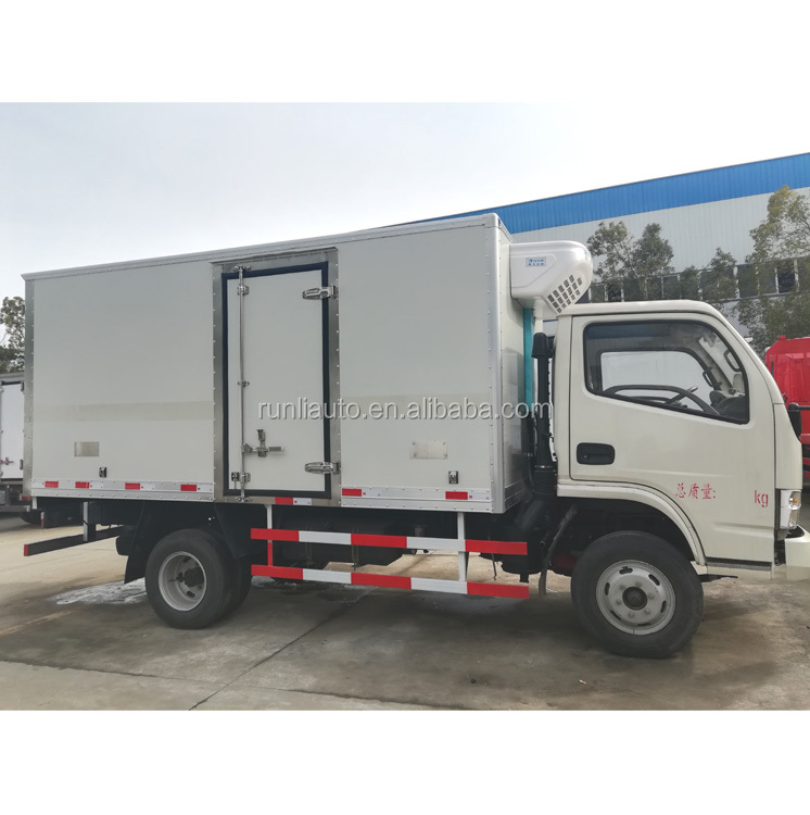 Euro 4 99km/h Refrigerator Cold Room Van Truck for Vegetable and Fruit