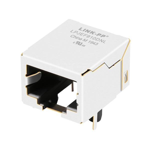 LPJEF910DNL Tab Down Without Led 1X1 Port 10P10C RJ45 Modular Jack without
