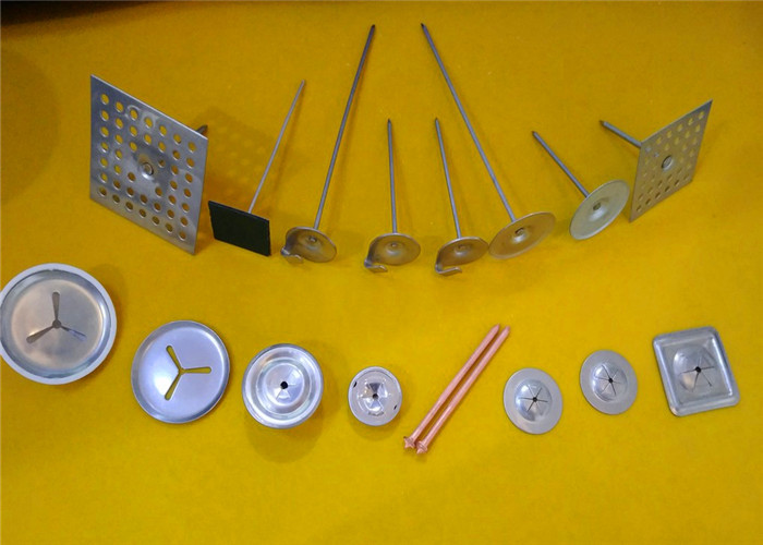 Double Face Tape Self Adhesive Insulation Pins 12Ga Dia With Clip Fix Glass Wool
