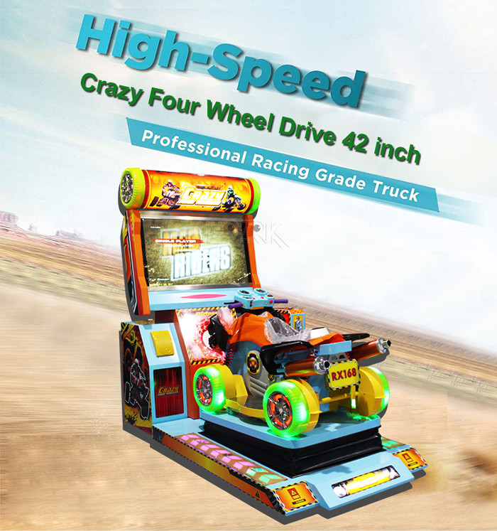 Commercial Four Wheels Arcade Racing Simulator High Speed Indoor For Kids