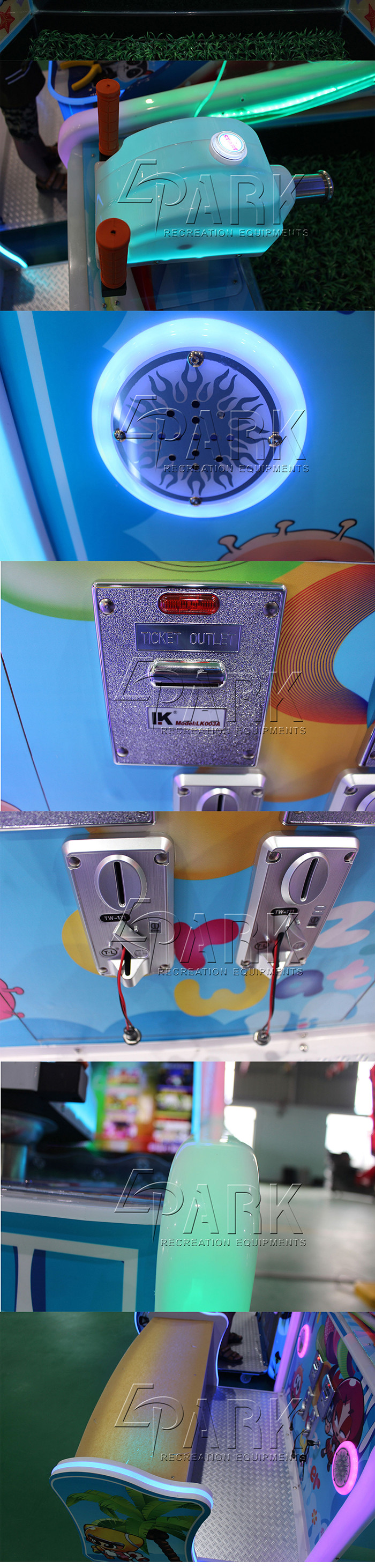 Arcade Amusement Crazy Water I Video Game Machine Coin Operated For Two Player