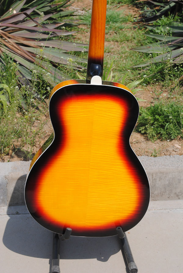 Free shipping sunburst J200 acoustic guitar,fishman EQ acoustic guitar