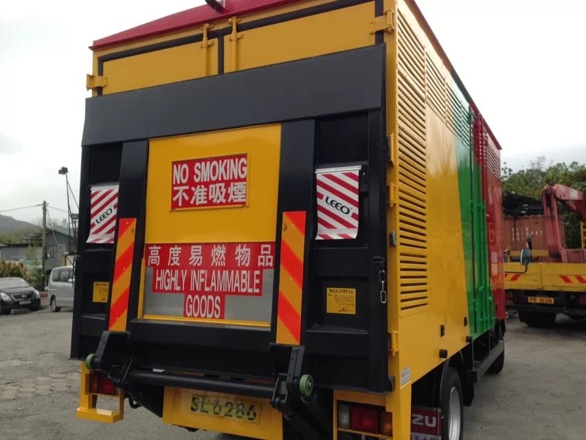 Aluminum Skid Plate Hydraulic Truck Tail Gate Lift DC12V 2KW Power Unit with Huanghe Motor