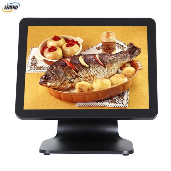 Retail Restaurant POS System 15'' Black Color SSD 32GB Hard Disk With Plastic